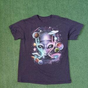 Alien Space T Shirt Size Large